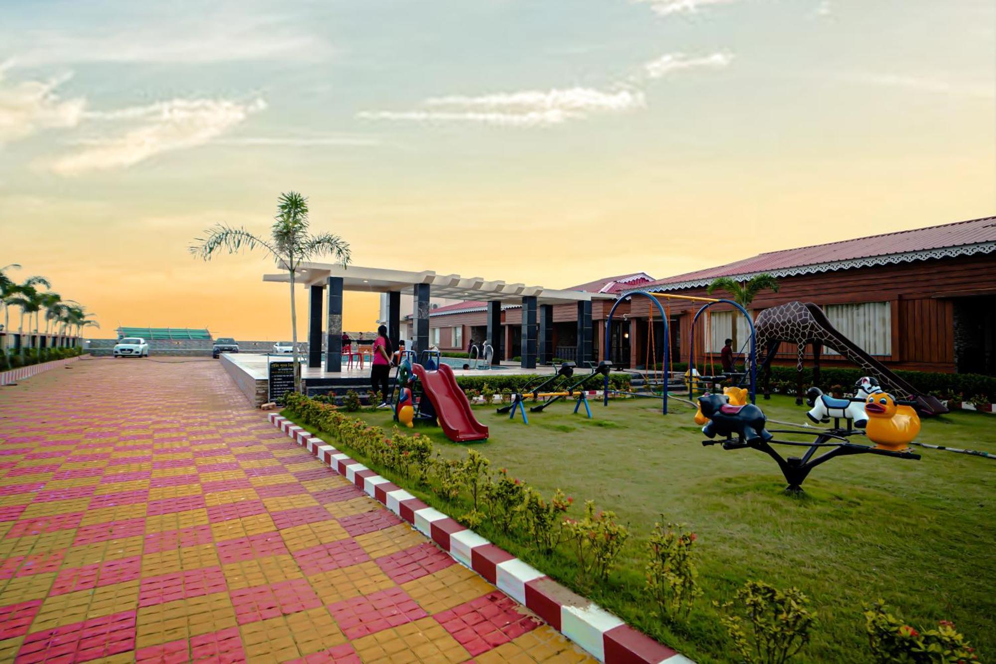 Prasant On Beach Resort !! Lift - Wifi -Restaurant-Parking Facilities-Newly Decorated Room !! Mandarmani Luaran gambar